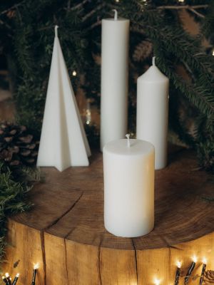 Cilindra sojas sveces - zemā