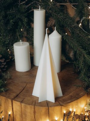 Cilindra sojas sveces - eglīte